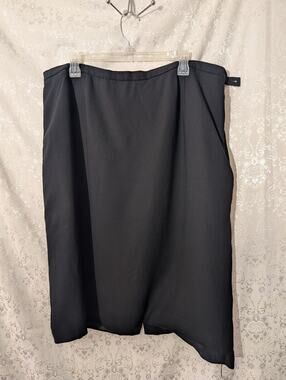 Vintage Elisabeth Liz Claiborne Black Skirt Plus Size 20 Y2K